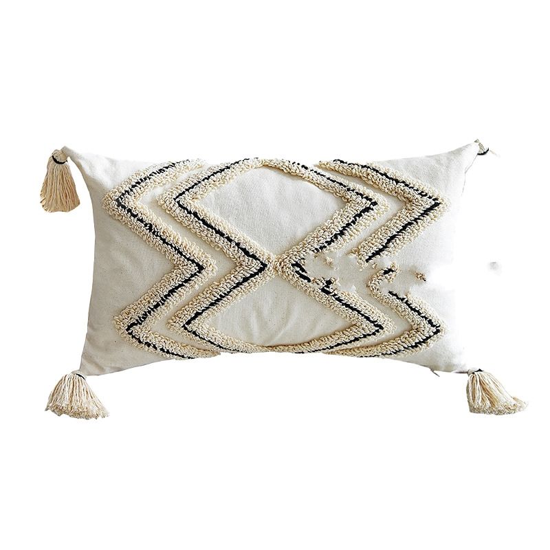 Funda de almohada retro de felpa estilo bohemio para sofá - KasGlobe™️