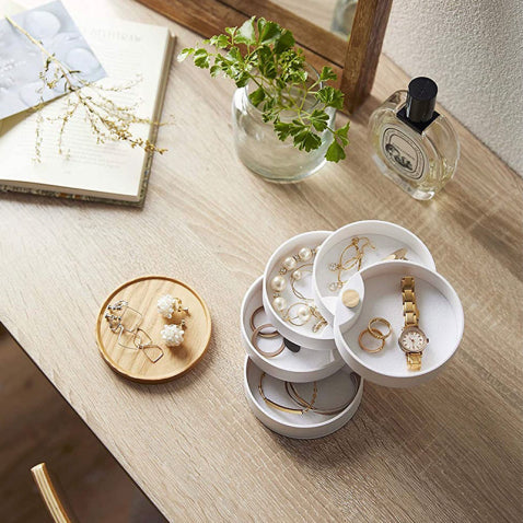 Small rotating Jewelry Storage Box -  KasGlobe™️