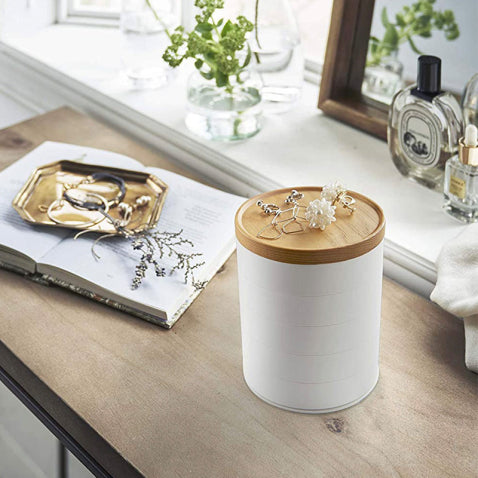 Small rotating Jewelry Storage Box -  KasGlobe™️