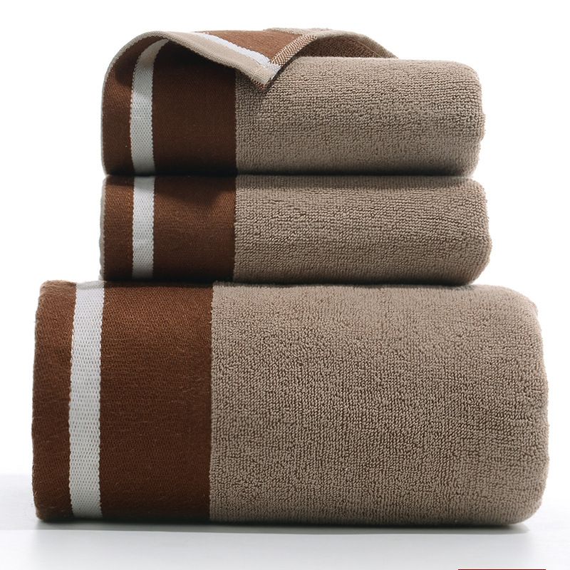 brown towel , serviette marron, Cotton towel set Bath towel set Luxury towel set Bathroom essentials Premium bath towels Soft cotton towels Absorbent towel set Plush bath towels High-quality towel set 
