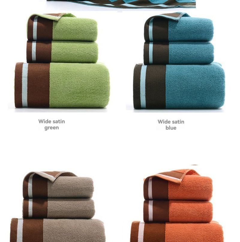 Pieces Set of Pure Cotton Towel Bath Towel