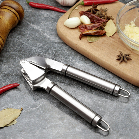 Stainless Steel Garlic Puree Press - Effortless Culinary Mastery