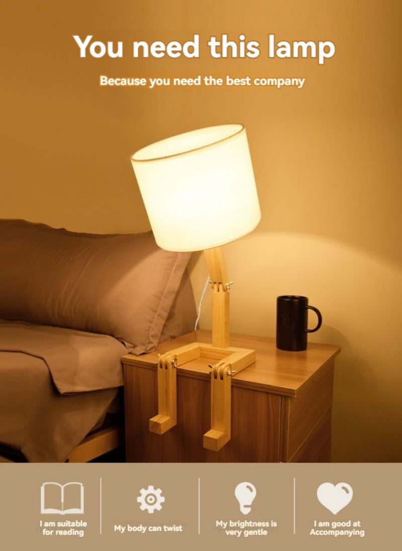 Humanoid Japanese Style Personalized Desk Lamp