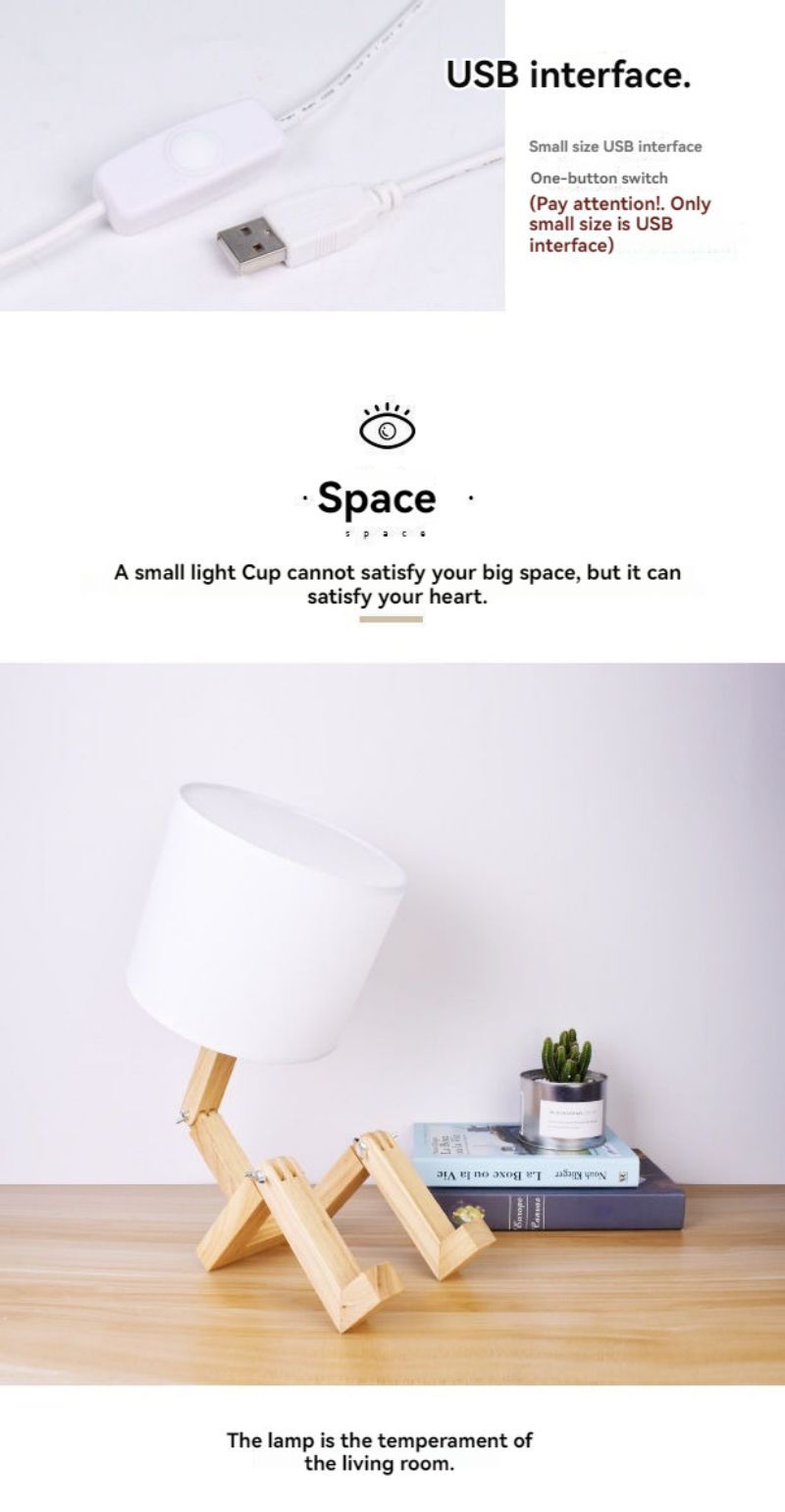 Humanoid Japanese Style Personalized Desk Lamp - KasGlobe™️Home