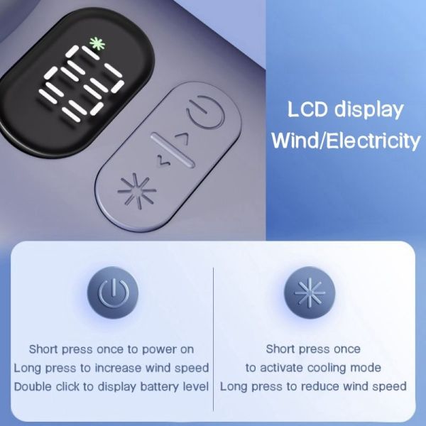 USB Charging Digital Display Cooling Small Fan