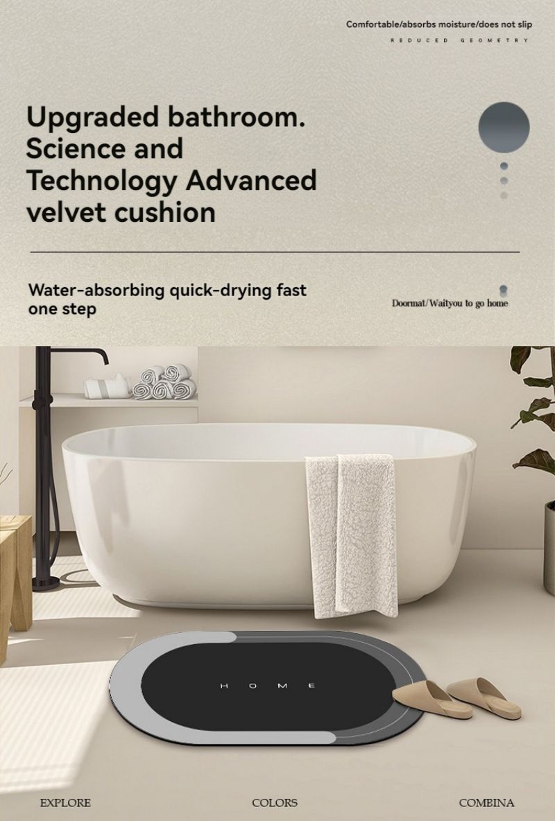 Toilet Door Mat for bathroom