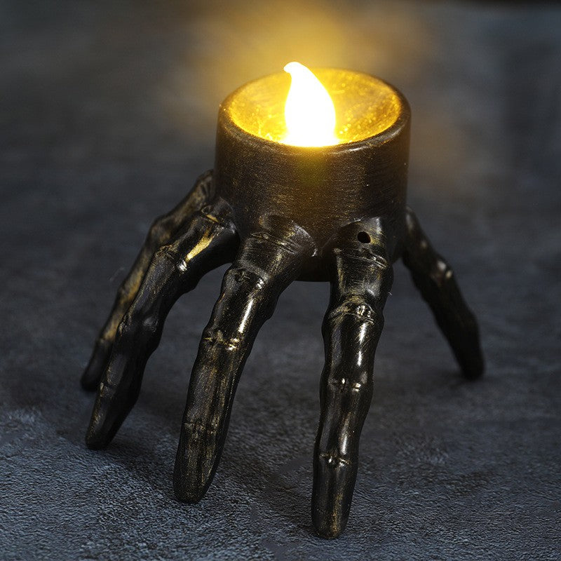 Halloween Skull Candle Light at Home