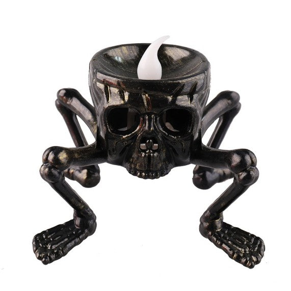 Halloween Skull Candle Light at Home