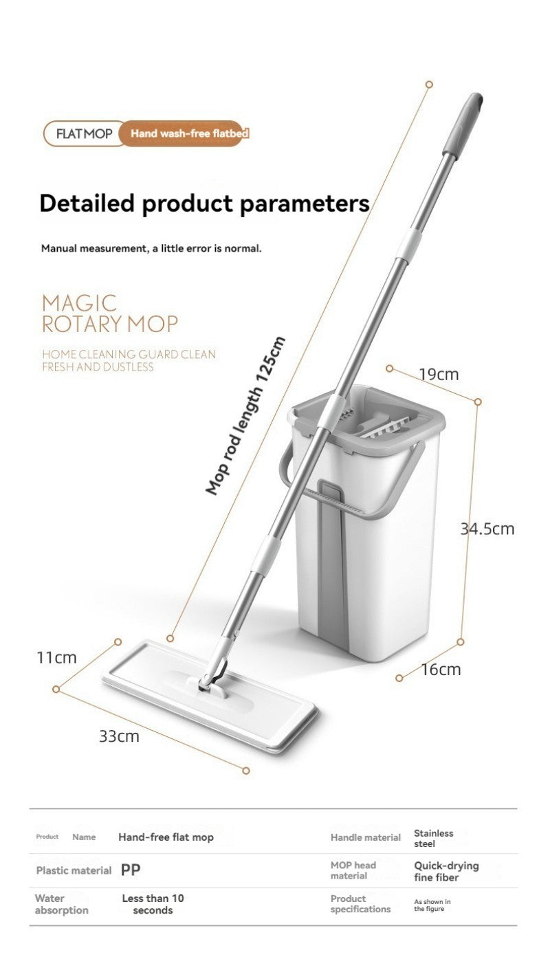 Hand-free Flat Mop