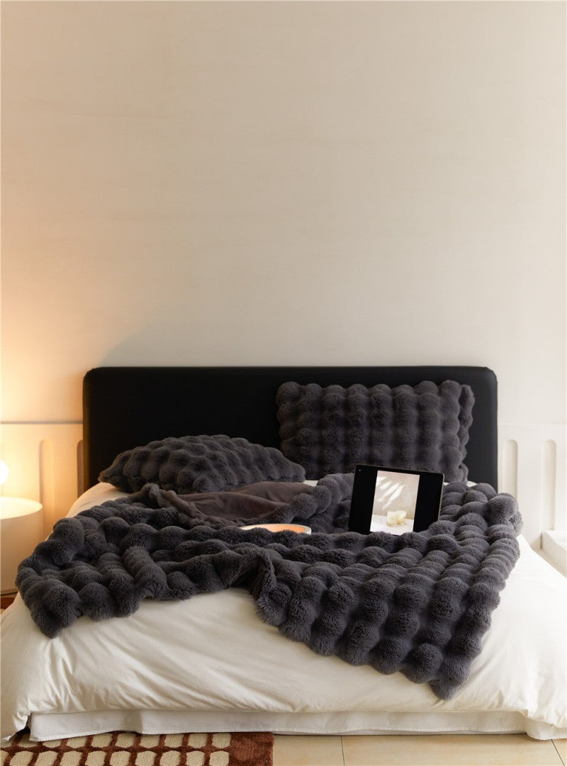Bubble Velvet Blanket