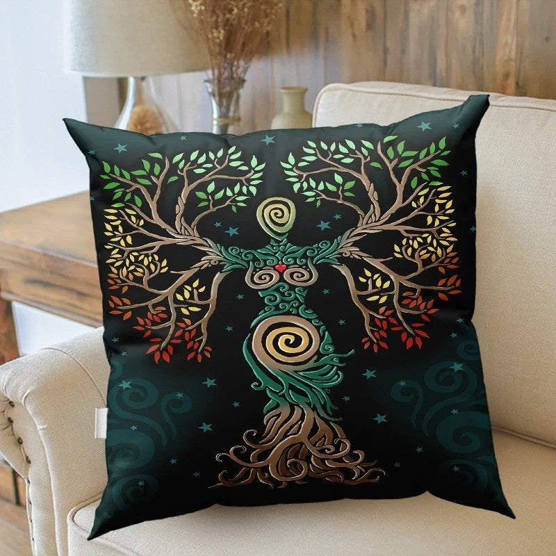 Funda de almohada con diseño zen