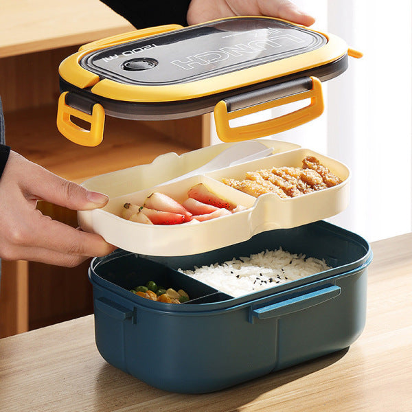 Double Lunch Box for Students : Families – Fresh, Organized Meals Anytime