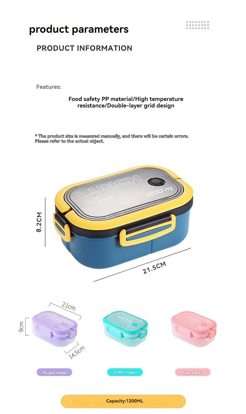 Double Lunch Box for Students : Families – Fresh, Organized Meals Anytime