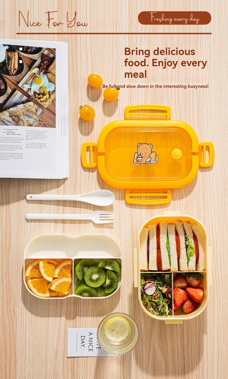 Double Lunch Box for Students : Families – Fresh, Organized Meals Anytime