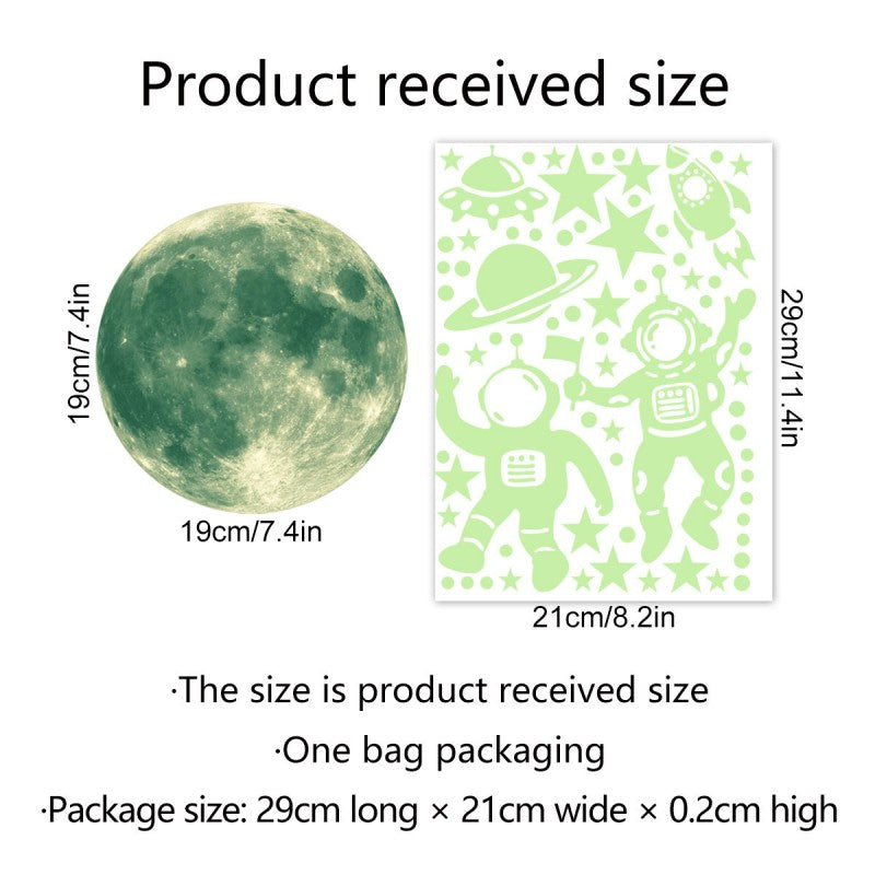 Star Astronaut Luminous Wall Sticker
