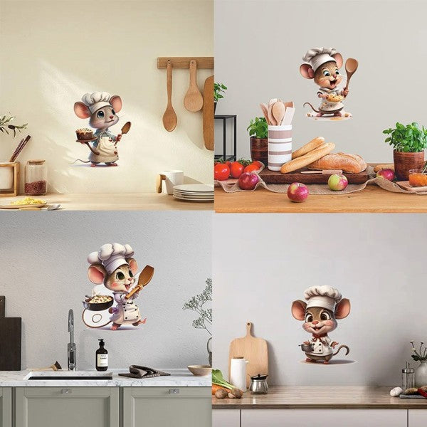 Cartoon Cute Mouse Wall Sticker - KasGlobe