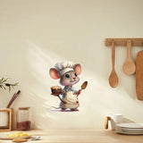 Cartoon Cute Mouse Wall Sticker - KasGlobe