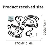Pair Of Coffee Cup Decorative Sticker - KasGlobe