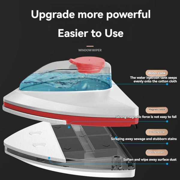 Water Storage Magnetic Glass Wipe