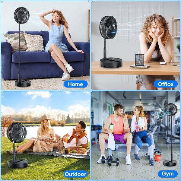 Floor-standing Household Electric Fan black