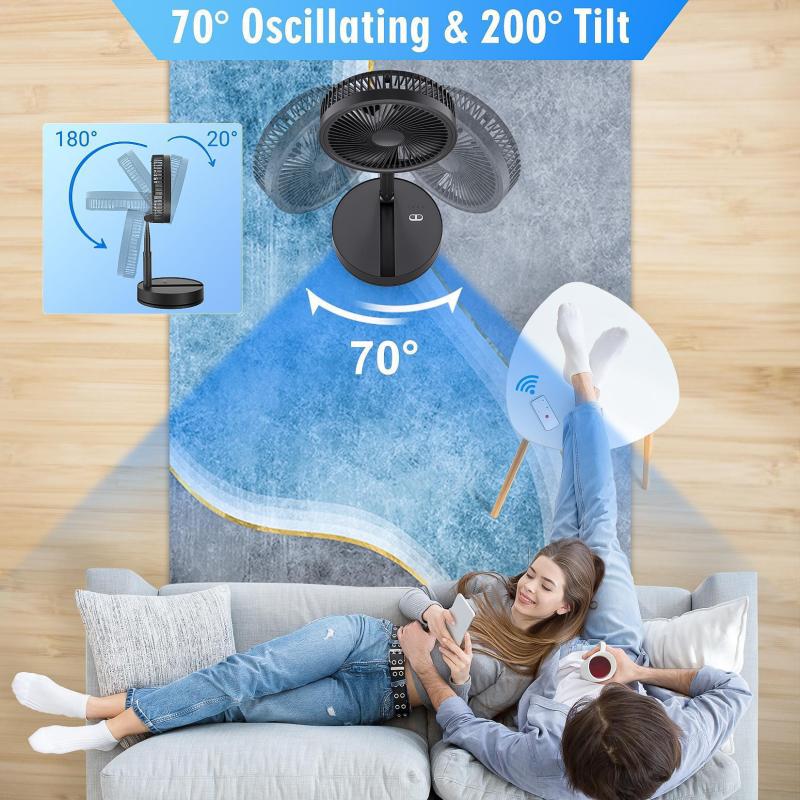 Floor-standing Household Electric Fan black