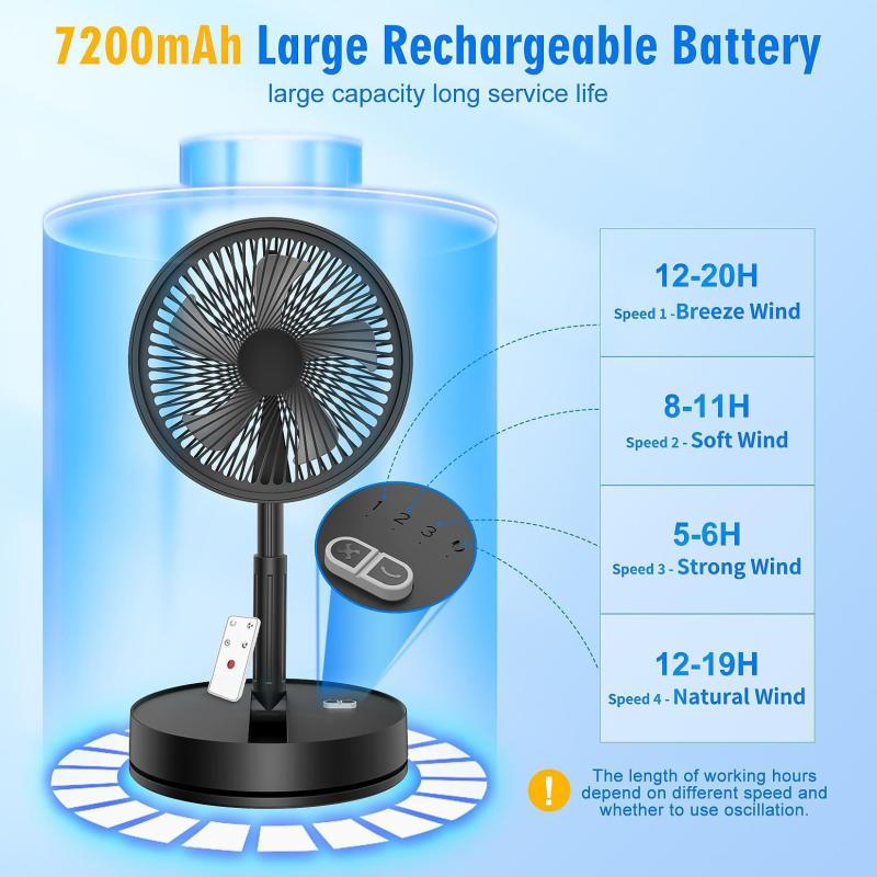 Floor-standing Household Electric Fan black