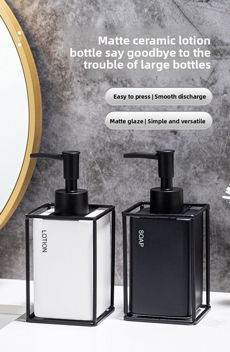 Flacon en céramique pour gel hydroalcoolique